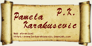 Pamela Karakušević vizit kartica